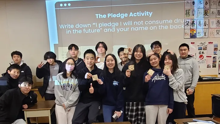 Class drug-free pledge